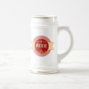 Retro Beer Logo Stein