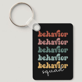 Retro Behavior Squad Behavioral Therapist Keychain