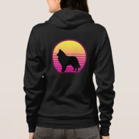 Retro Belgian Sheepdog Women's Hoodie