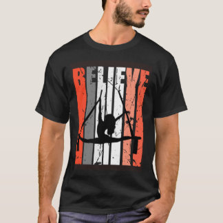 Retro Believe Aerialist Dancer Silk Female Orange  T-Shirt