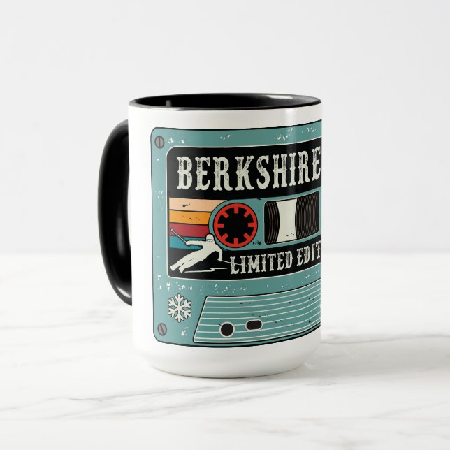 Retro Berkshire East Ski Mug (Front Left)