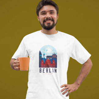 Retro Berlin Skyline Germany T-Shirt