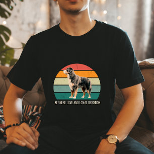 Retro Bernese Mountain Dog Lover cute Tee