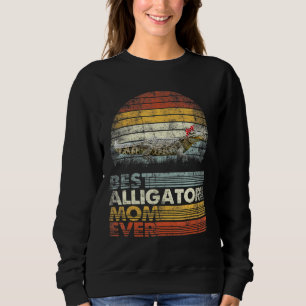 Retro Best Alligator Mom Ever Animals Sweatshirt
