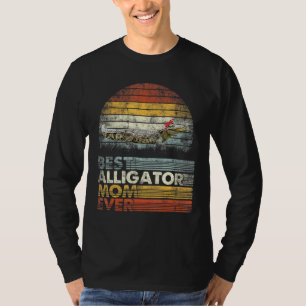 Retro Best Alligator Mom Ever Animals T-Shirt