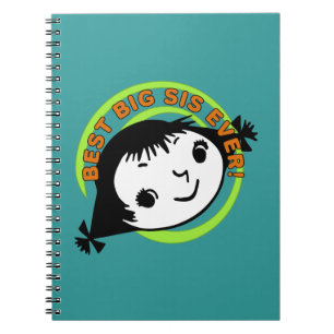 Retro Best Big Sister Ever Notebook