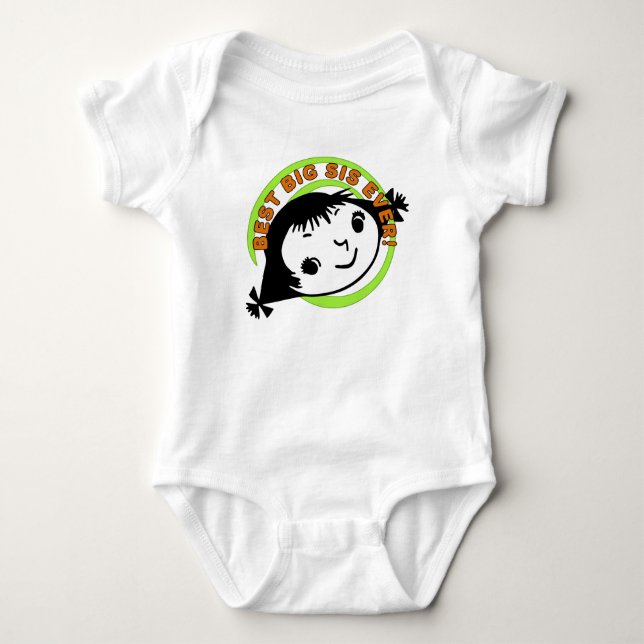Retro Best Big Sister Ever T-Shirt (Front)