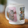 Retro Best Cat Dad Ever 2 Photo Coffee Mug