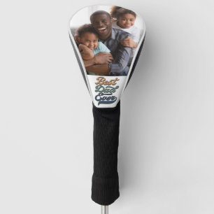 Retro Best Dad Ever Father's Day Photo Golf Head Cover