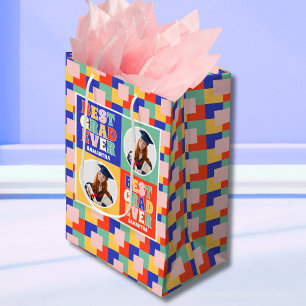 Retro Best Grad Ever Photo Graduation Medium Gift Bag