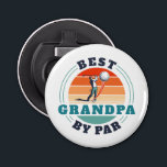 Retro Best Grandpa By Par Custom Fathers Day Logo Bottle Opener<br><div class="desc">Retro Best Grandpa By Par design you can customize for the recipient of this cute golf theme design. Perfect gift for Father's Day or grandfather's birthday. The text "GRANDPA" can be customized with any dad moniker by clicking the "Personalize" button above. Can also double as a company swag if you...</div>