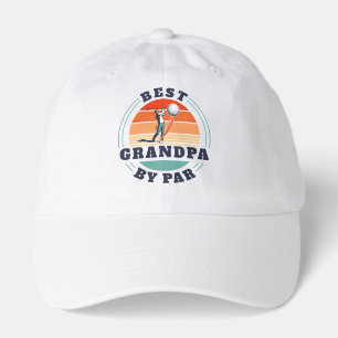 Retro Best Grandpa By Par Golf Lover Custom Hat
