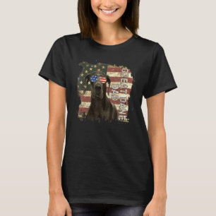 Retro Best Great Dane Dad Ever American Flag 4th O T-Shirt