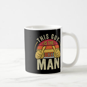 Retro Best Man Wedding Groomsmen Funny Bridal Bach Coffee Mug