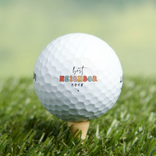 Retro Best Neighbor Ever Cute Golf Balls