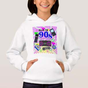 Retro Best of 90s Nostalgia Pop Culture Kids Hoodie