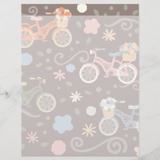 Retro Bicycle and Flowers (Front)