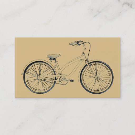 Customizable retro bicycle business card template