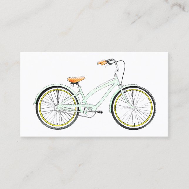retro bicycle business card (Front)