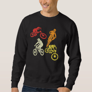 Retro Bicycle Cycling Bikers Vintage Mountain Bike Sweatshirt