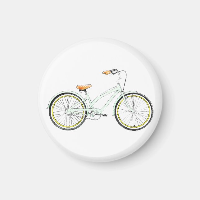 retro bicycle magnet (Front)