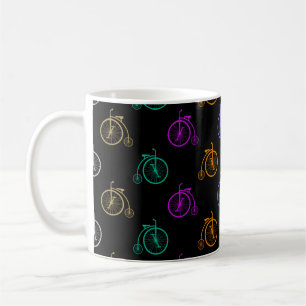 Retro Bicycle Pattern Coffee Mug