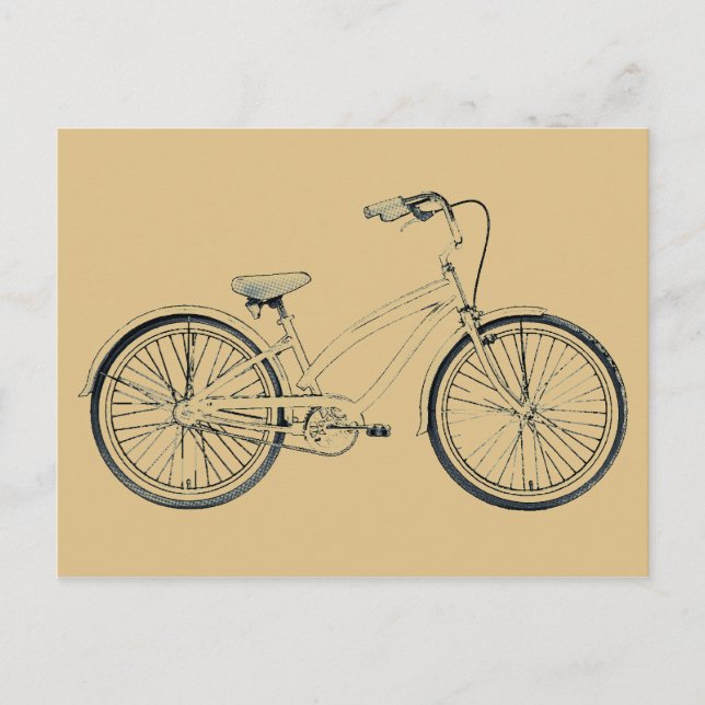 retro bicycle postcard (Front)