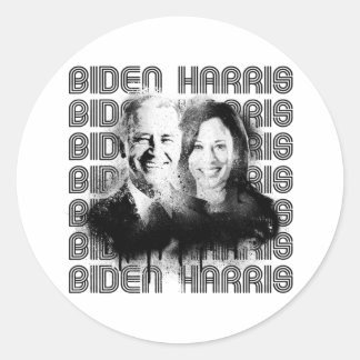 Retro Biden Harris Pride Classic Round Sticker