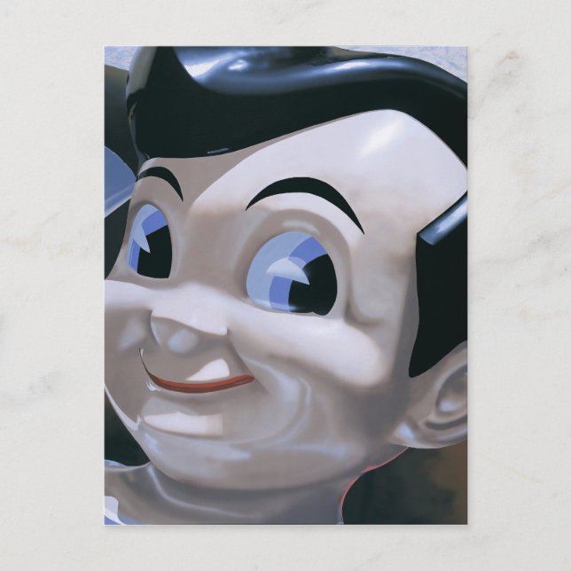 Retro Big Boy Painting Postcard (Front)