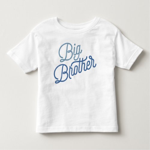 Retro Big Brother Colorful Blue Toddler T_shirt