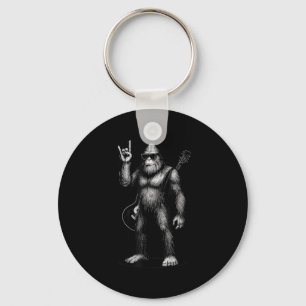 Retro Big Foot Rock Music Gifts Men Women Kid Funn Keychain