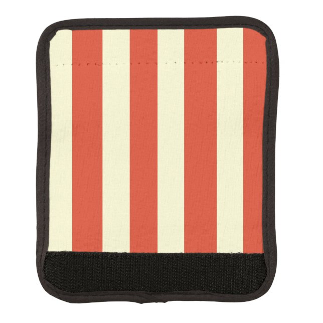Retro Big Top Striped Luggage Handle Wrap (Front)
