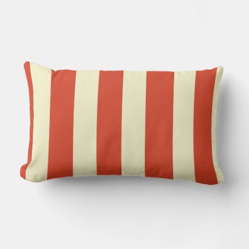 Retro Big Top Striped Lumbar Pillow