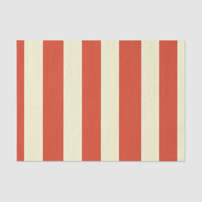 Retro Big Top Striped Tissue Paper (Front)