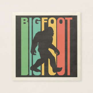 Retro Bigfoot Paper Napkins