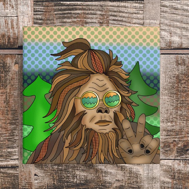Retro Bigfoot | Pop Art Sasquatch  Canvas Print (Creator Uploaded)