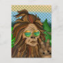 Retro Bigfoot | Pop Art Sasquatch  Postcard
