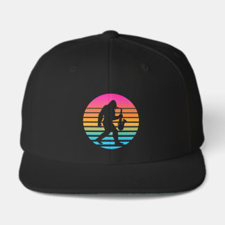 Retro Bigfoot Saxophone Sunset Visor
