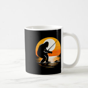 Retro Bigfoot Silhouette Sasquatch Hide And Seek F Coffee Mug