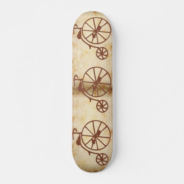 Retro Bike Skateboard Deck (Front)