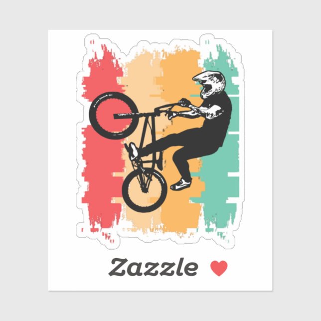 Retro Bike Sticker (Sheet)