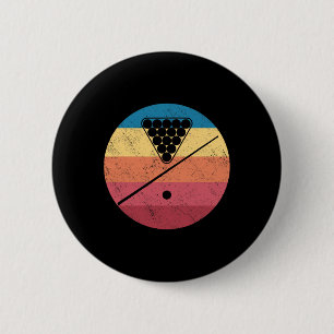 Retro Billiards Cue Stick Pool Table Snooker Pyram Button