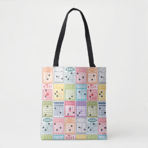 Retro Bingo Tote Bag