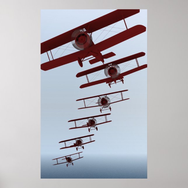 Retro Biplane Poster (Front)