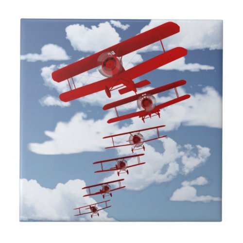 Retro Biplane Tile