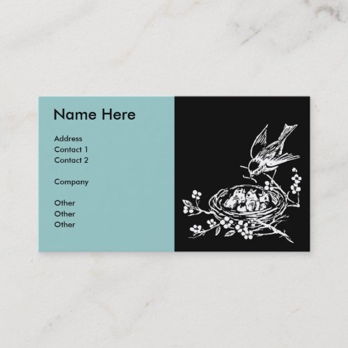 Retro Bird Business Card