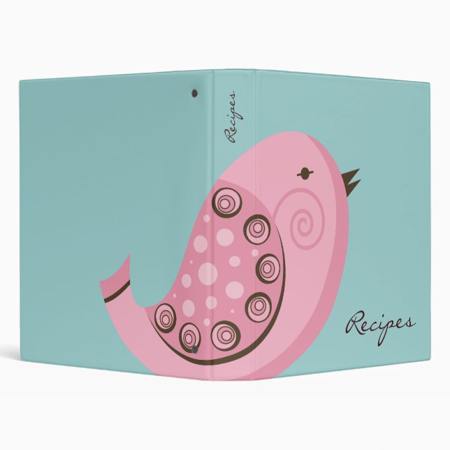 Retro Bird Recipe Binder (Background)