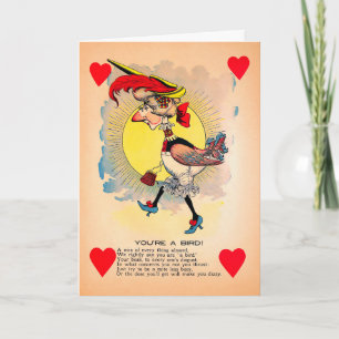 Retro Bird Vinegar Valentine's Day Card