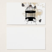 Retro birdcage Profile Card (Front & Back)