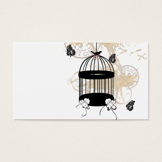 Retro birdcage Profile Card (Front)